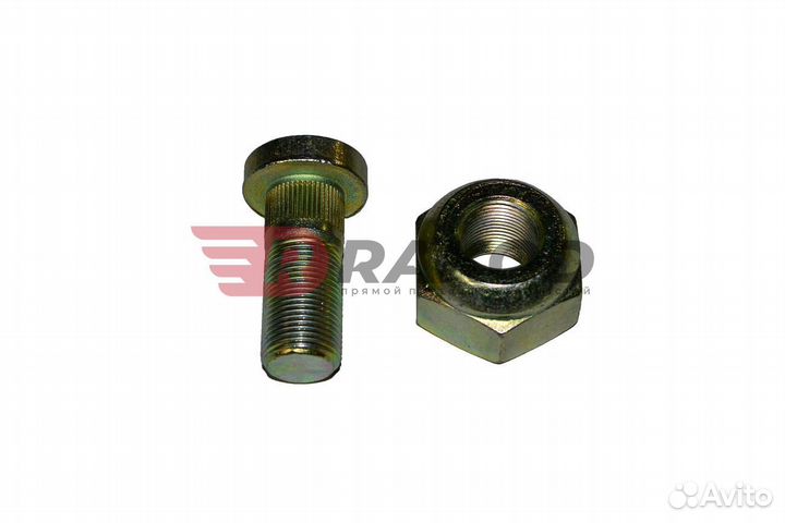 Болт и гайка перед. колеса BAW-1044 прав