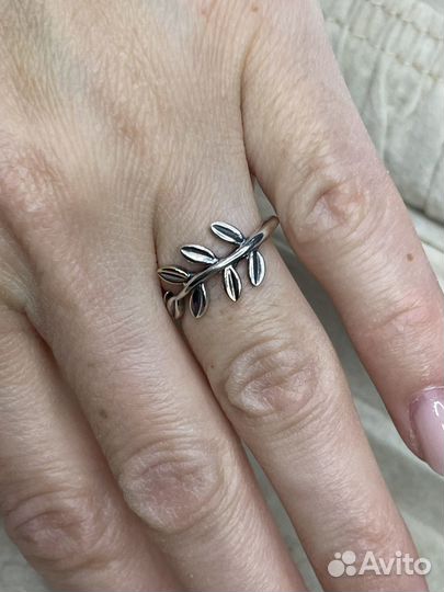 Кольцо 16 р-р биколор Pandora