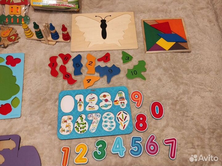 Деревянные развивающие игрушки