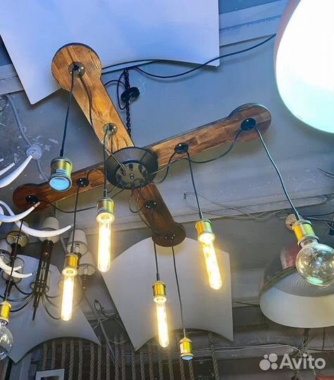 Люстра паук в стиле лофт