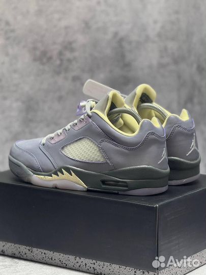 Кроссовки Nike PSG x Air Jordan 5 Low (Арт.71078)