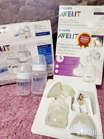 Электронный молокоотсос philips avent