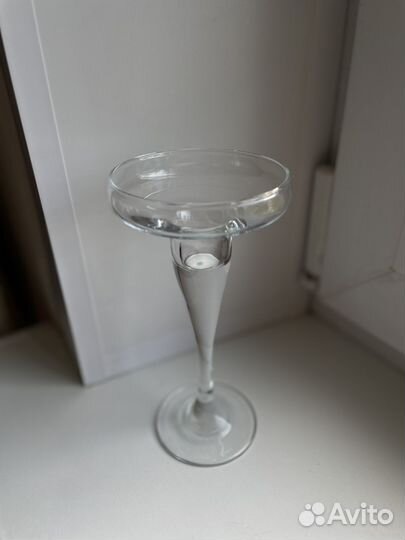 Стеклянные подсвечники