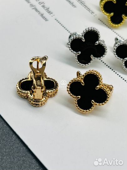 Серьги Van Cleef& Arpels качество lux