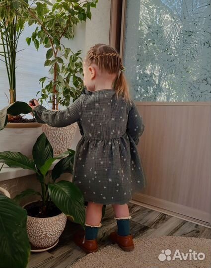 Муслиновое платье для девочки