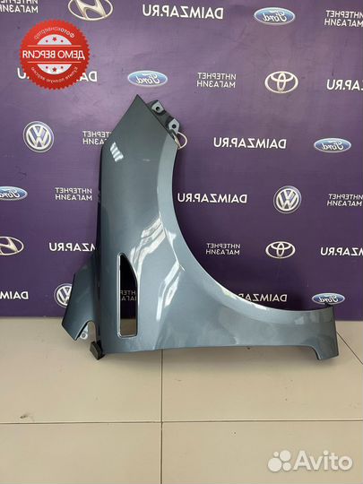 Крыло Kia Rio правое / голубой BR7