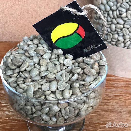 Зеленый кофе и жаренный Арабика