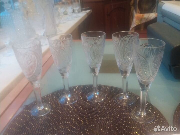Фужеры хрустальные СССР