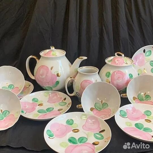 Чайный сервиз дулево розы