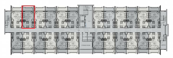 Квартира-студия, 29 м² (Таиланд)