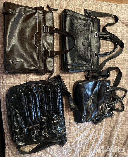 Сумка мужская натуральная кожа бу