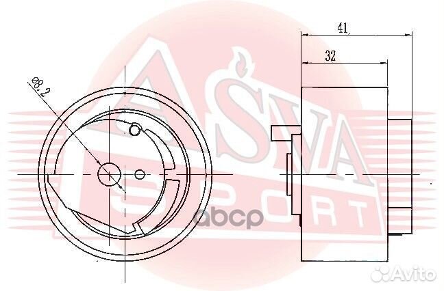 Ролик натяжной fdbp006 asva