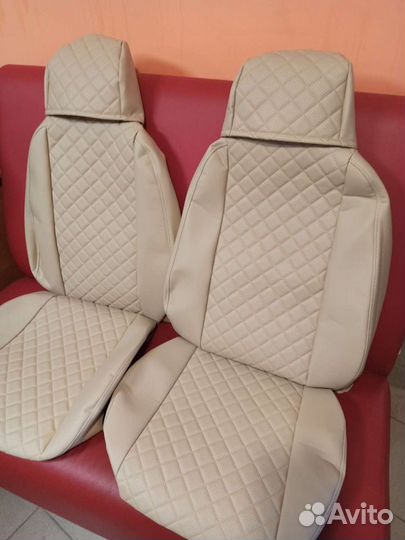 Чехлы на Фольцваген Поло 2010г экокожа