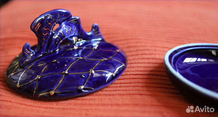 Пудреница - шкатулка Фарфор СССР