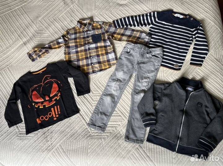 Пакет брендовой одежды на мальчика 110-116