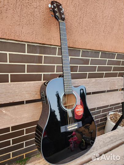 Гитара электроакустическая Fender CD-60SCE BLK
