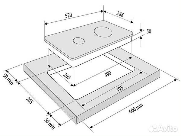 Варочная панель krona vento 30 BL