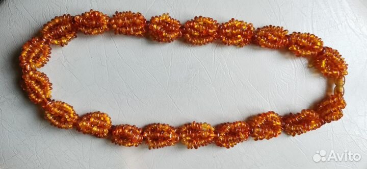 Янтарные бусы натуральные