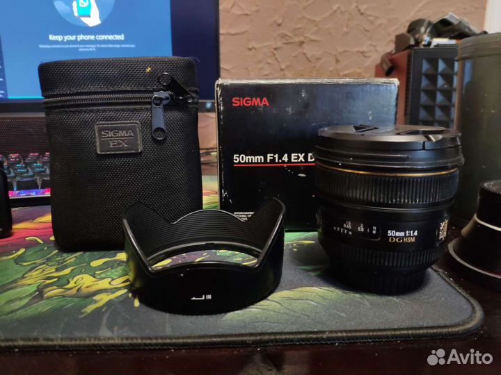 Объектив sigma 50 mm 1:4 для canon ef