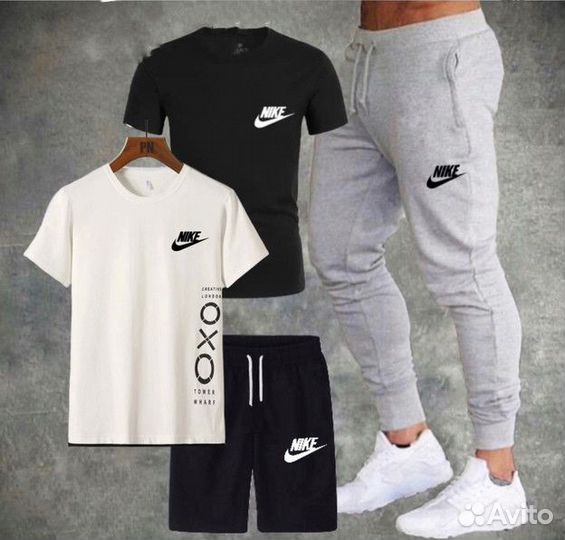 Костюм nike 2 футболки, шорты, штаны