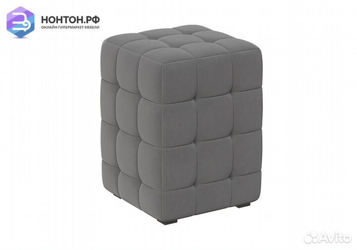 Пуф Аристо велюр серый