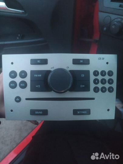 Штатная магнитола на opel астра h