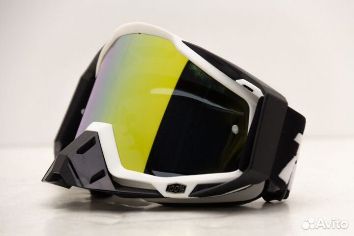 Очки кроссовые 100 racecraft black&white replica