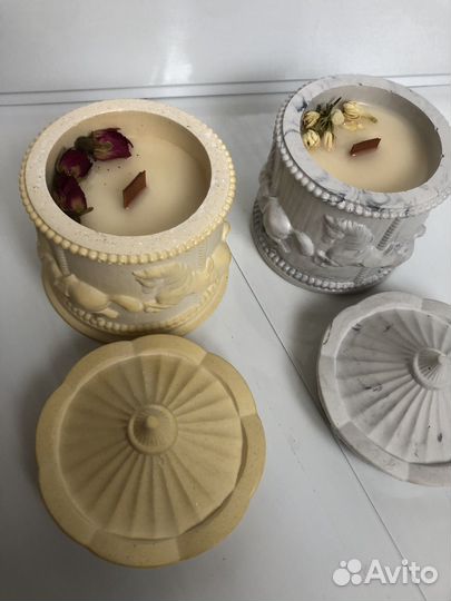 Аромасвечи ручной работы. Подарок на нг