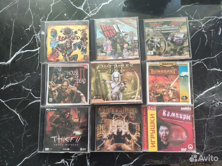 Диски с играми, DVD, CD