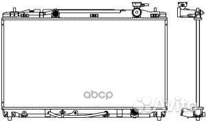 Радиатор toyota camry 2.4L VVT-I АКПП ас+/ 200