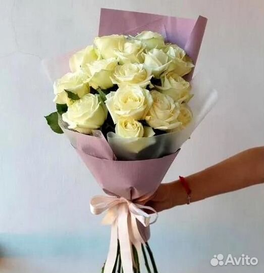 Букет из 15 роз 50см Цветы Розы