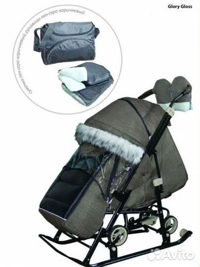 Детские санки коляска бу