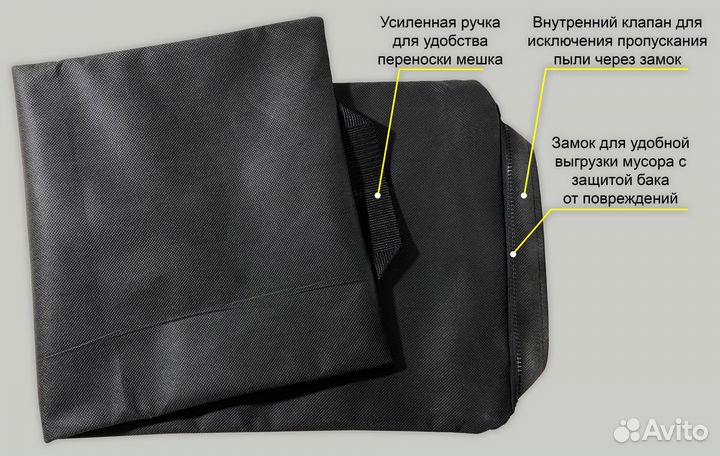 Мешок многоразовый для пылесосов 30 литров