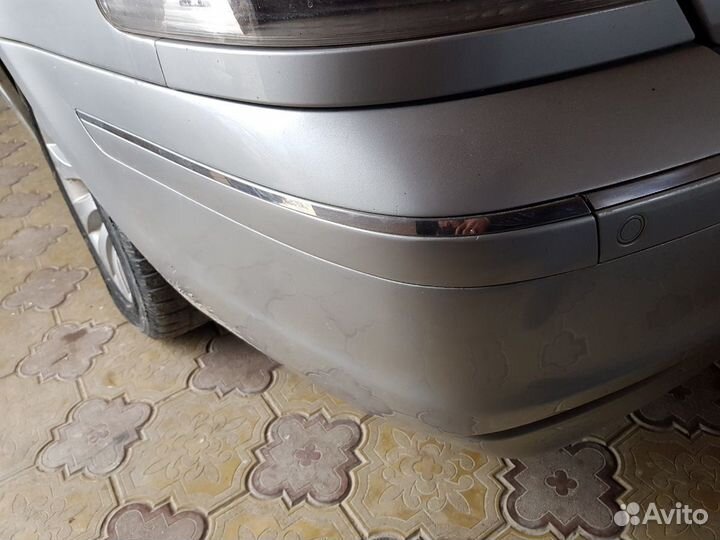 Молдинги хромированные задний бампер