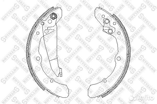Колодки тормозные барабанные задние Stellox 059 10