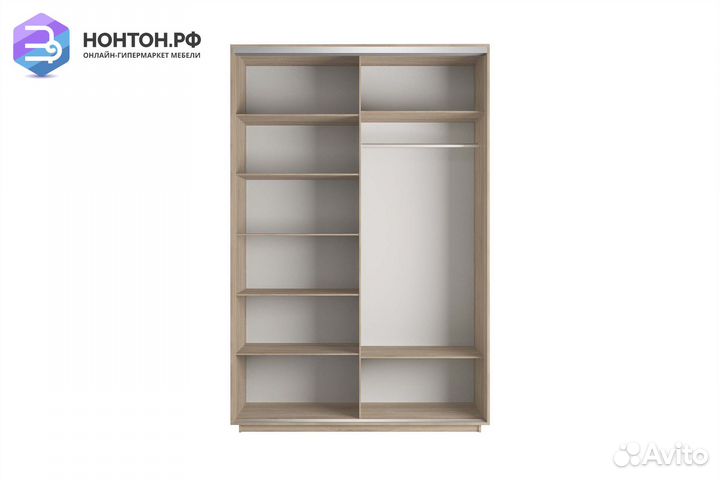 Шкаф-купе 2-х дверный Нонтон фото №1018 / дуб соно