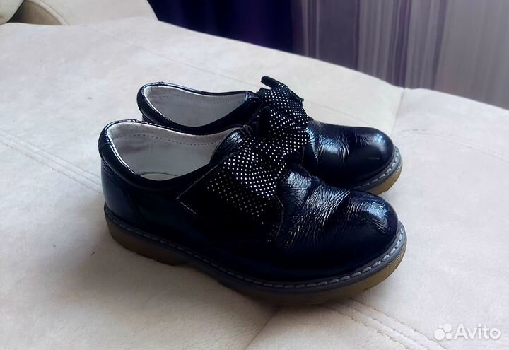 Туфли школьные 29 размер, натур.кожа