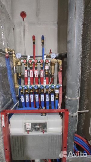 Укладка водяного теплого пола,теплый пол