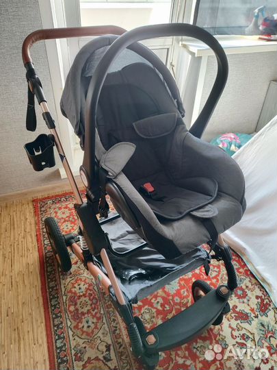 Детская коляска трансформер 3 в 1 BibiKids Q3 ново