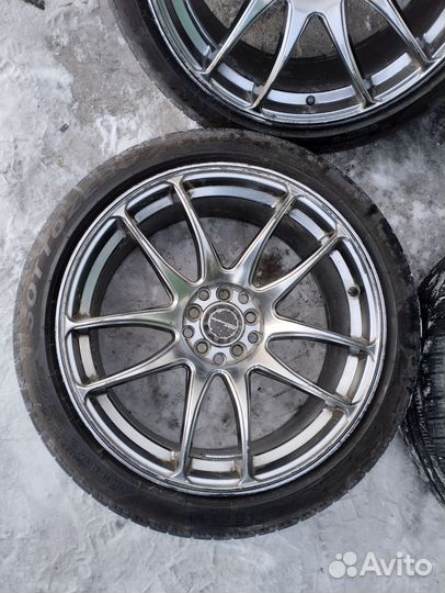 Колеса Ворк р18 5/100 и 5/114,3 шины 225/45