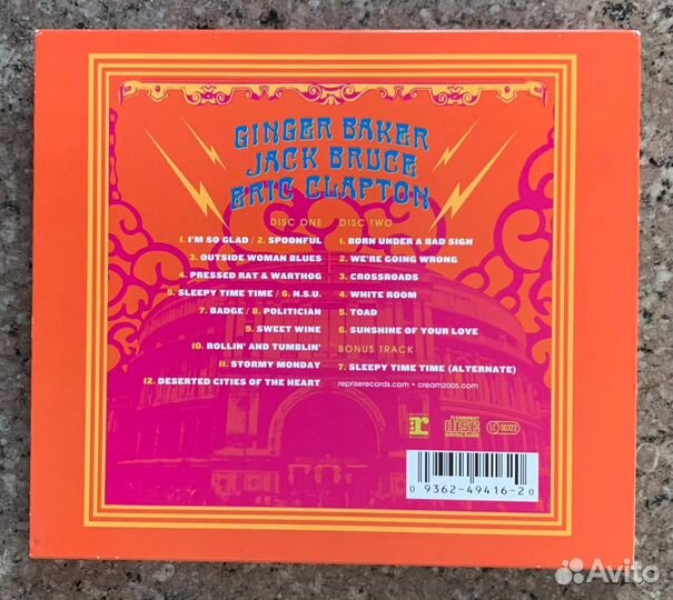 Cream – Royal Albert Hall - London CD