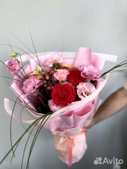 Розовый букет
