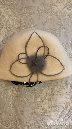 Шляпа женская шерсть