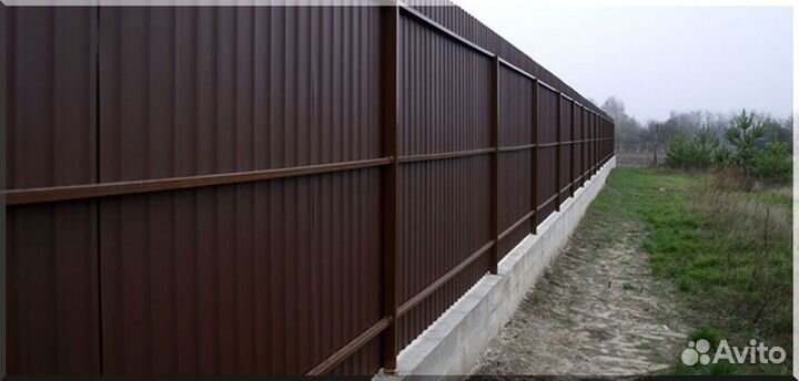 Забор из профнастила