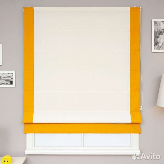 Римские шторы с кантом