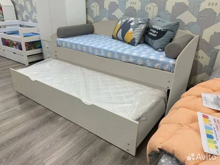 Кровать лдсп без мягкой спинки от 2х лет трансформ