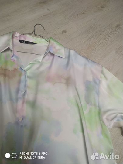 Блузка рубашка zara