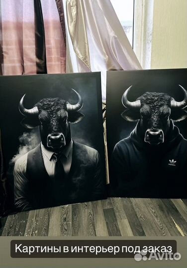 Дизайнерские картины в интерьер под заказ