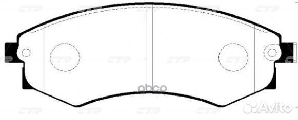 Колодки тормозные, передние (Старый ckkh10) GK0