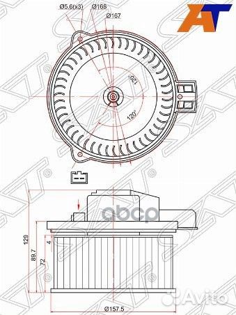 Мотор отопителя салона Mazda 3 13-19 / 6 07-12